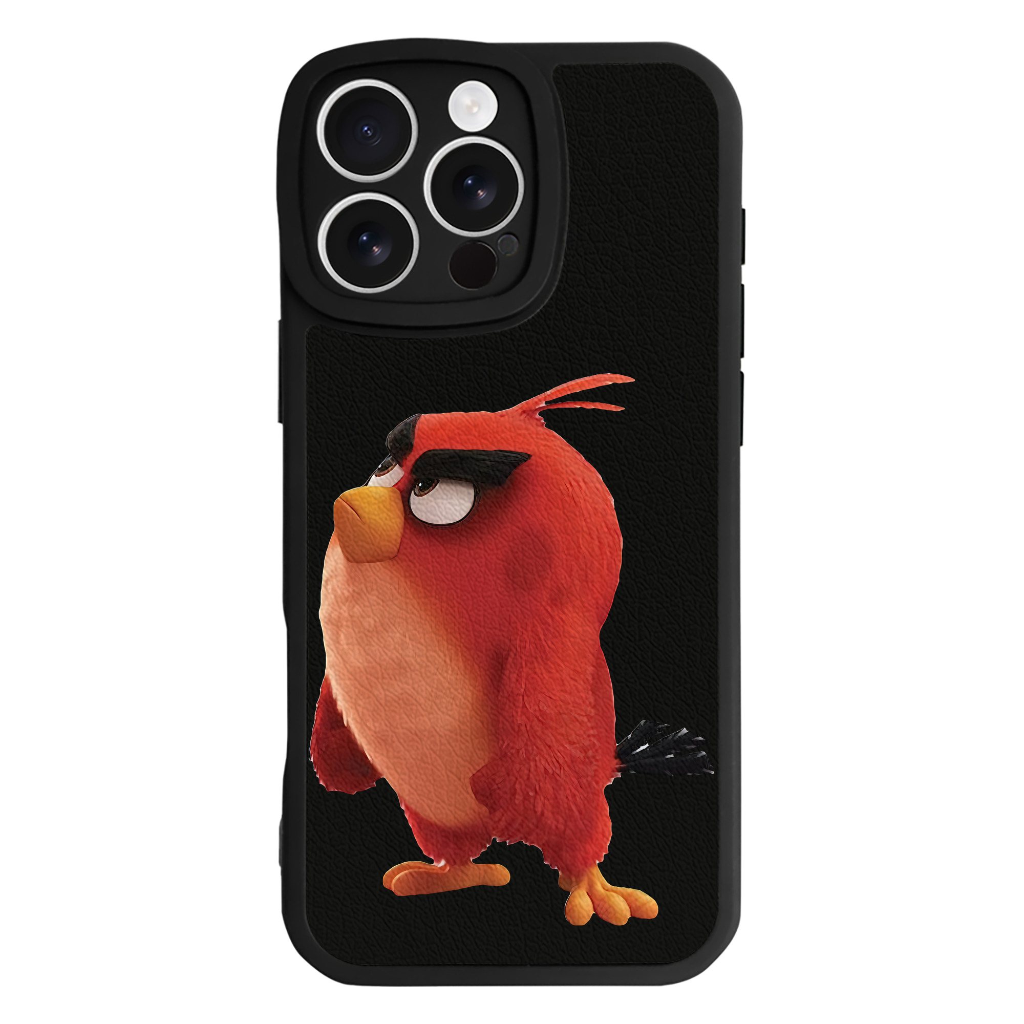 （画像用） Angry Birds アングリーバード 【iPhone 16シリーズ対応】シリコンスマホケース（レザー調） 材質：シリコン